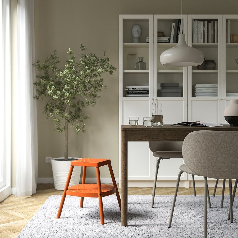 Haddarp Taboret schodkiem, czterostronny pomarańczowy Kitchen helper