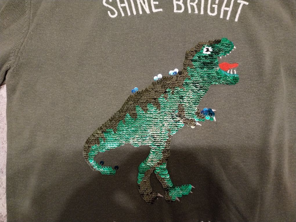H&M sweter Dinozaur dino 134 - 146