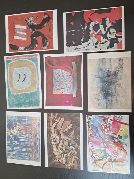 25 szt pocztówek malarstwo abstrakcja