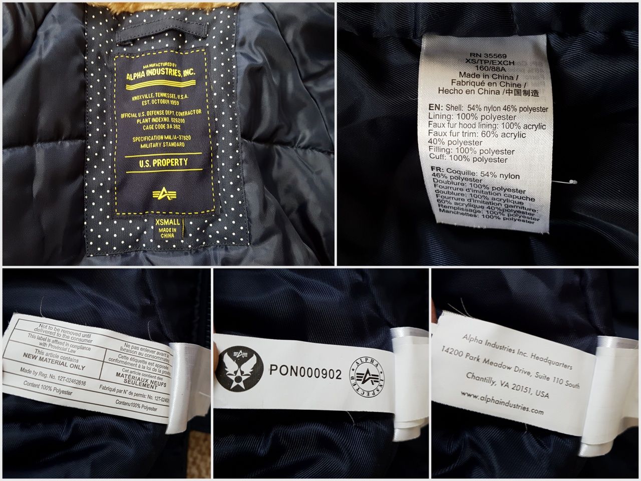 Alpha Industries n-3b жіноча парка аляска куртка зимова оригінал XS-S