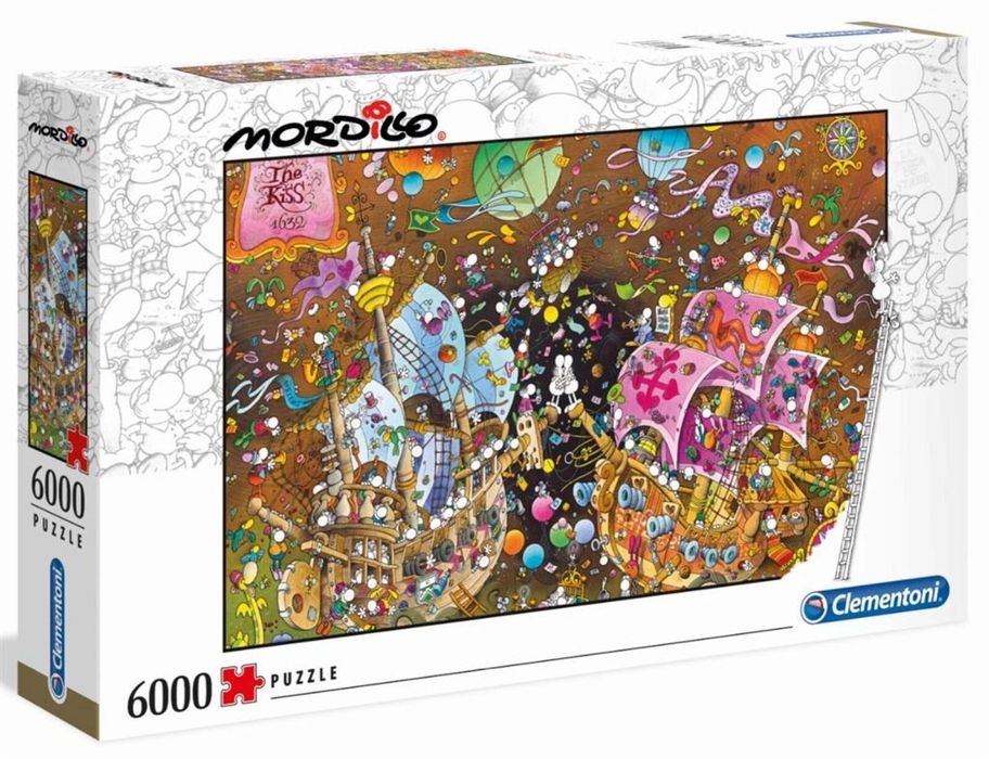 Puzzle 6000 Mordillo The Kiss pudełko,516x320 mm