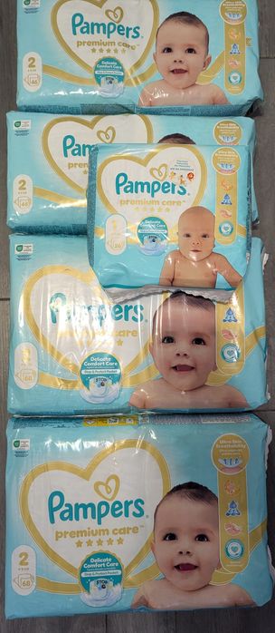 Pampers premium care 2 zestaw (228 szt.) + gratis