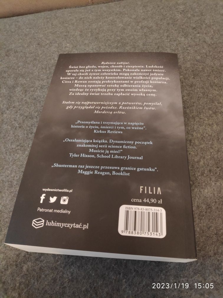 Kosiarze Żniwa Śmierci Neal Shusterman