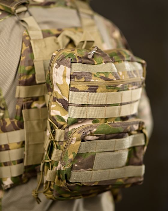 Оригінальна плитоноска Single sword мультикам, плитоноска с подсумками