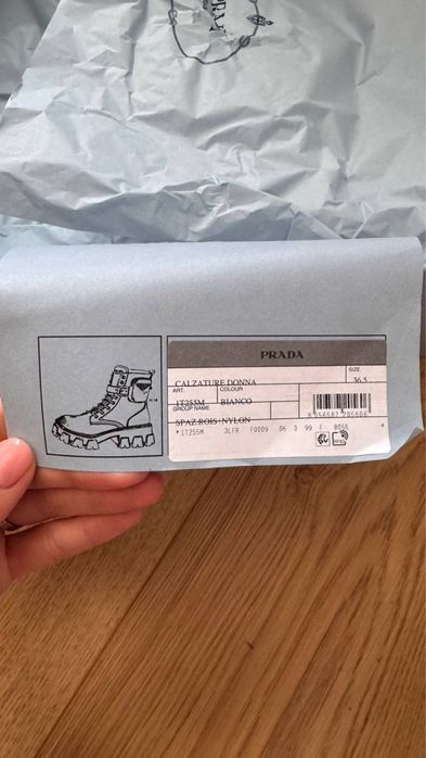 Чоботи Prada Monolith Boots White — Оригінал