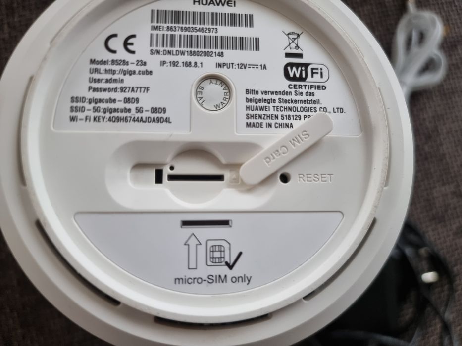 Router modem Huawei B528 z antena zewnętrzną 2m 4G LTE T-Mobile