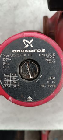 Оригинал Циркуляционный насос Grundfos UPS 25-60 130