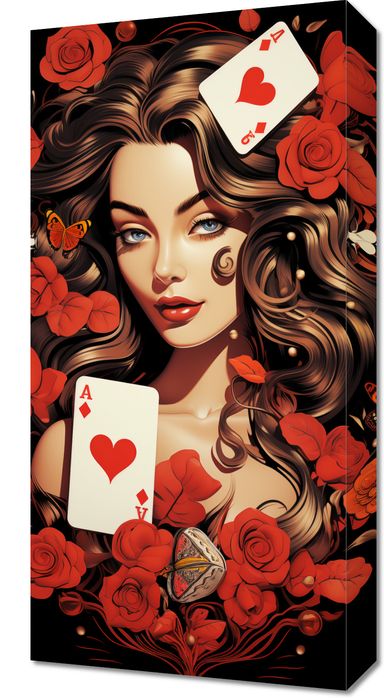 Obraz 30x60cm Różany Hazard