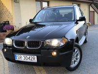 BMW X3 2,0D 150 km 4x4 czarna Xenon klima grzane fotele skóry 6 biegów