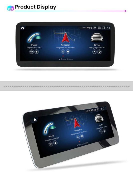 Radio Android 12 Mercedes W176 / GLA X156 / CLA C117 4GB