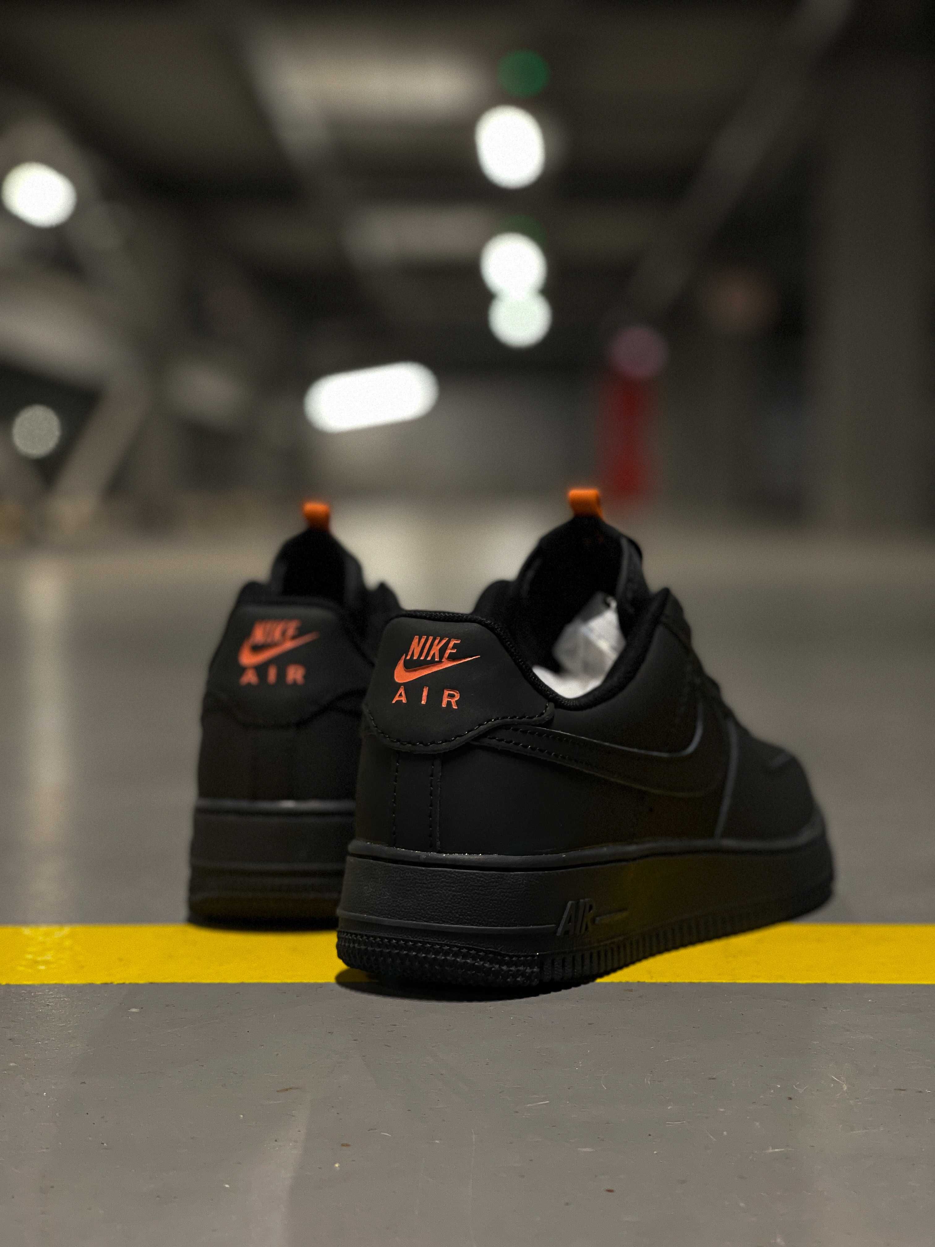 Кросівки чоловічі Nike Air Force 1 07 Low Total Black Найк Айр Форс