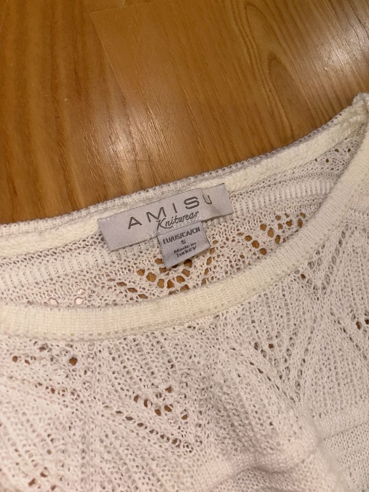 ażurowy koronkowy sweter oversize Amisu