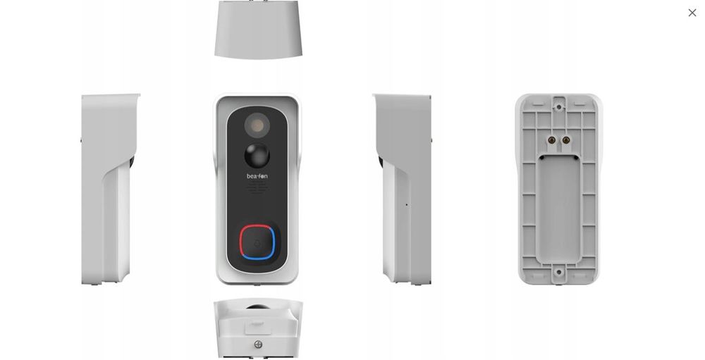 Beafon Visitor 2V Domofon WIFI aplikacja, akumulator lub zasilanie