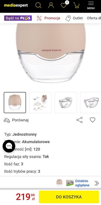 Laktator muszlowy 2szt