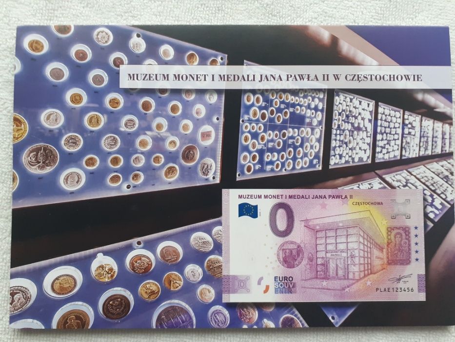 Set 0 euro "Muzeum Monet i Medali Jana Pawła II w Częstochowie"