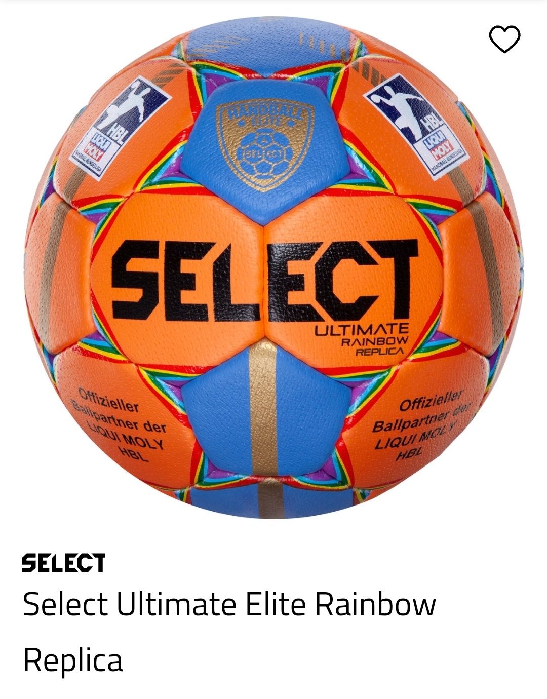 Bola NOVA Select ultimate rainbow handball replica bundesliga