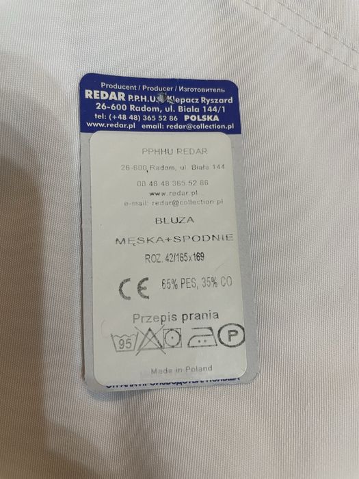 Komplet medyczny męski scrub rozmiar XS- S