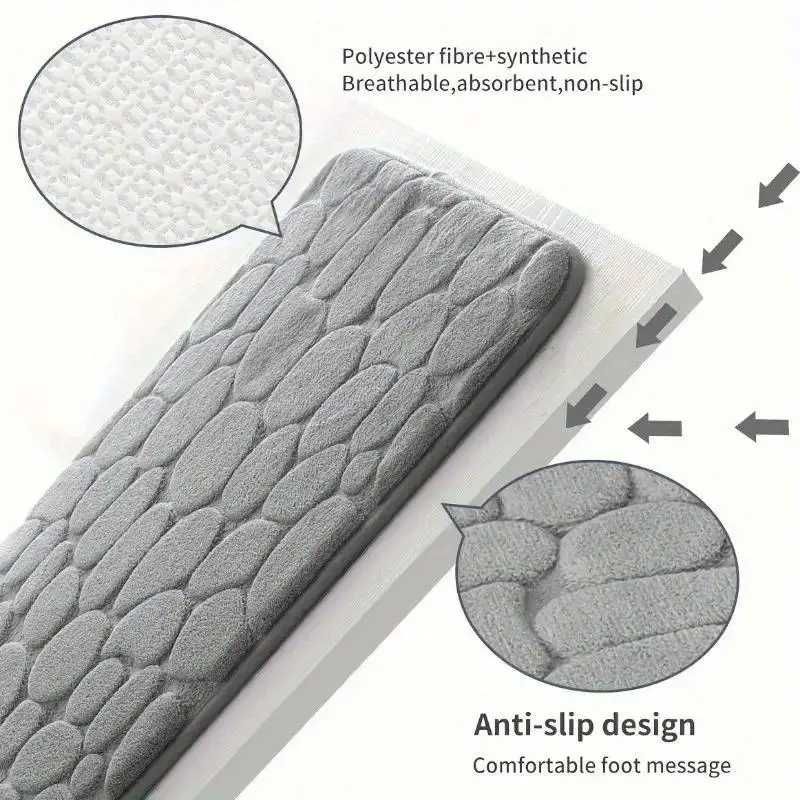 Tapete espuma absorvente macio antiderrapante de banho NOVO