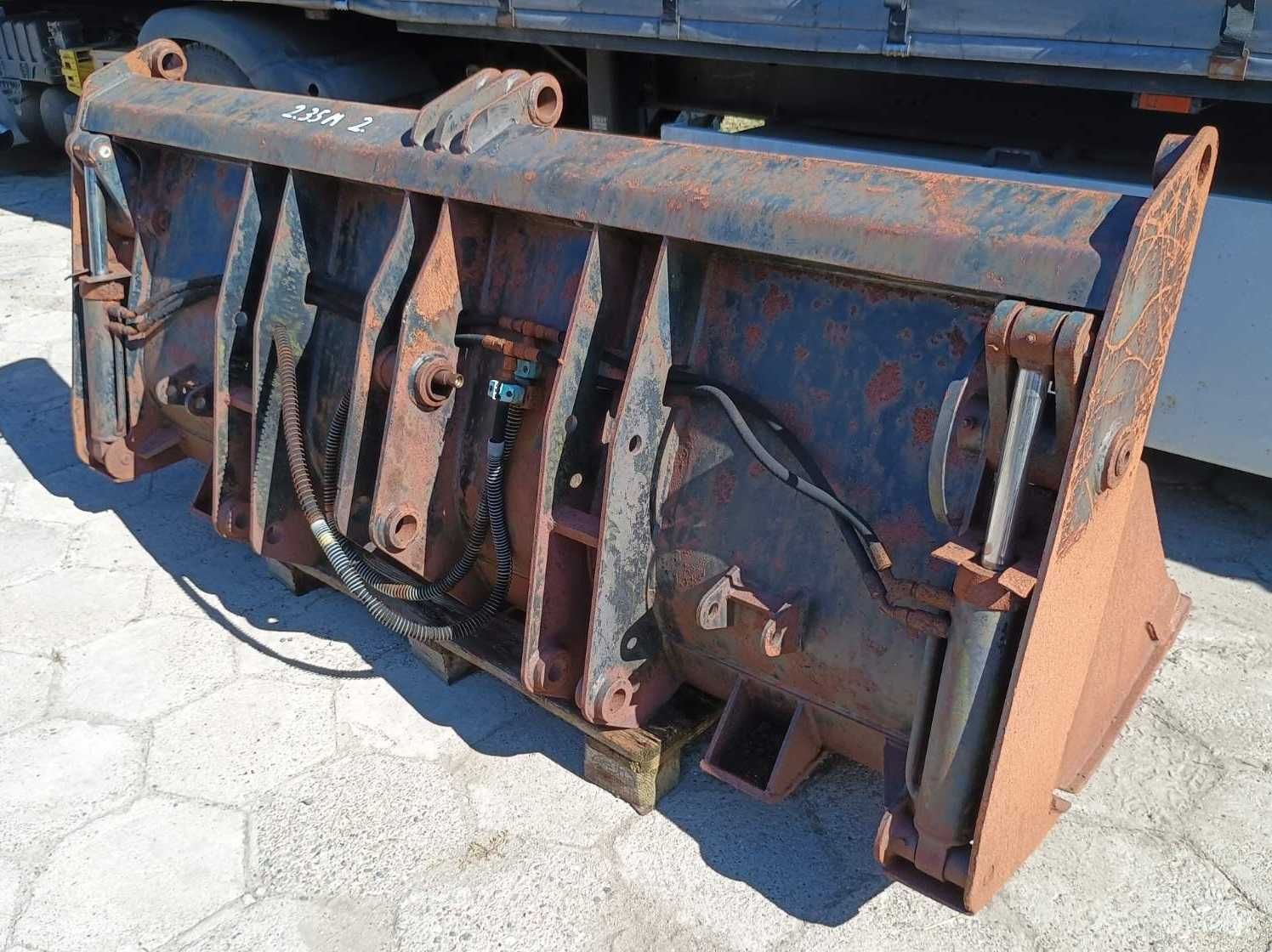 używana łyżka 235cm Terex krokodyl szczęka rekin ładowarki MF Fermec