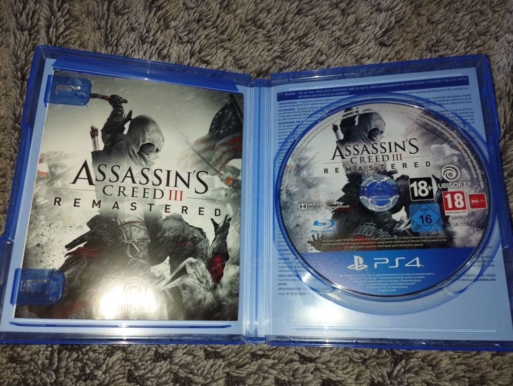 Assassin's Creed 3 Remastered, PS4, wersja PL, płyta idealna