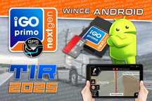 Mapy Nawigacja iGO 2025 Ciężarówka TIR Android 16 WinCe Nextgen Truck
