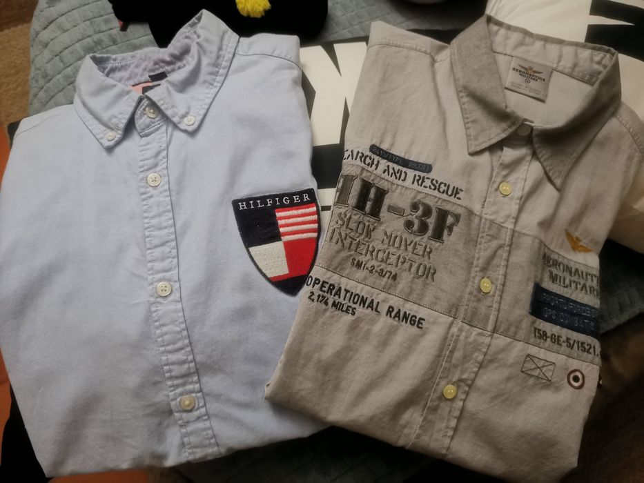 Camisas Tommy Hilfiger e Aeronáutica Militar tam. S/M como novas