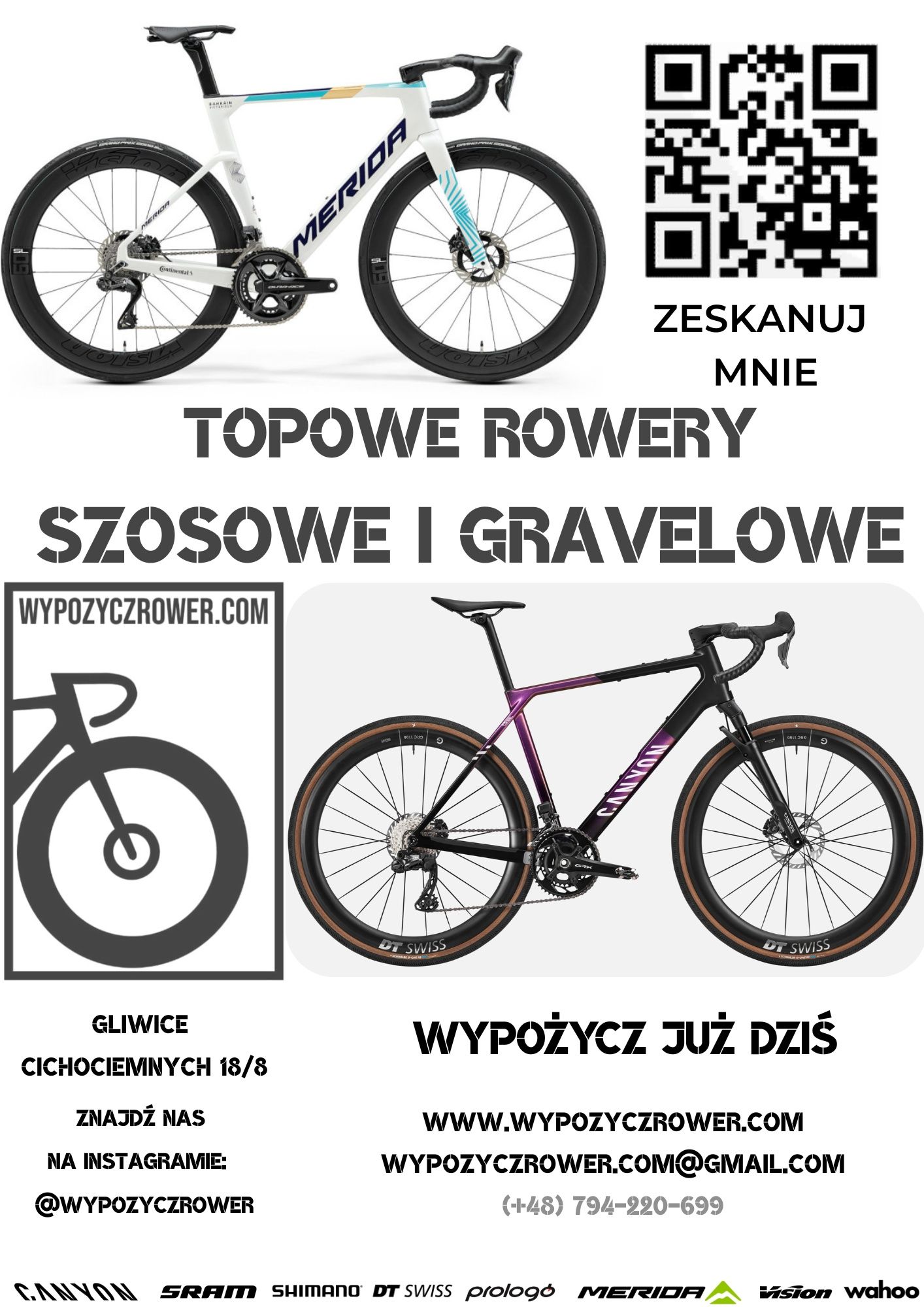 WYPOZYCZROWER.COM Canyon Grizl CF SL 6 AXS rozmair S 164-179 Sram apex