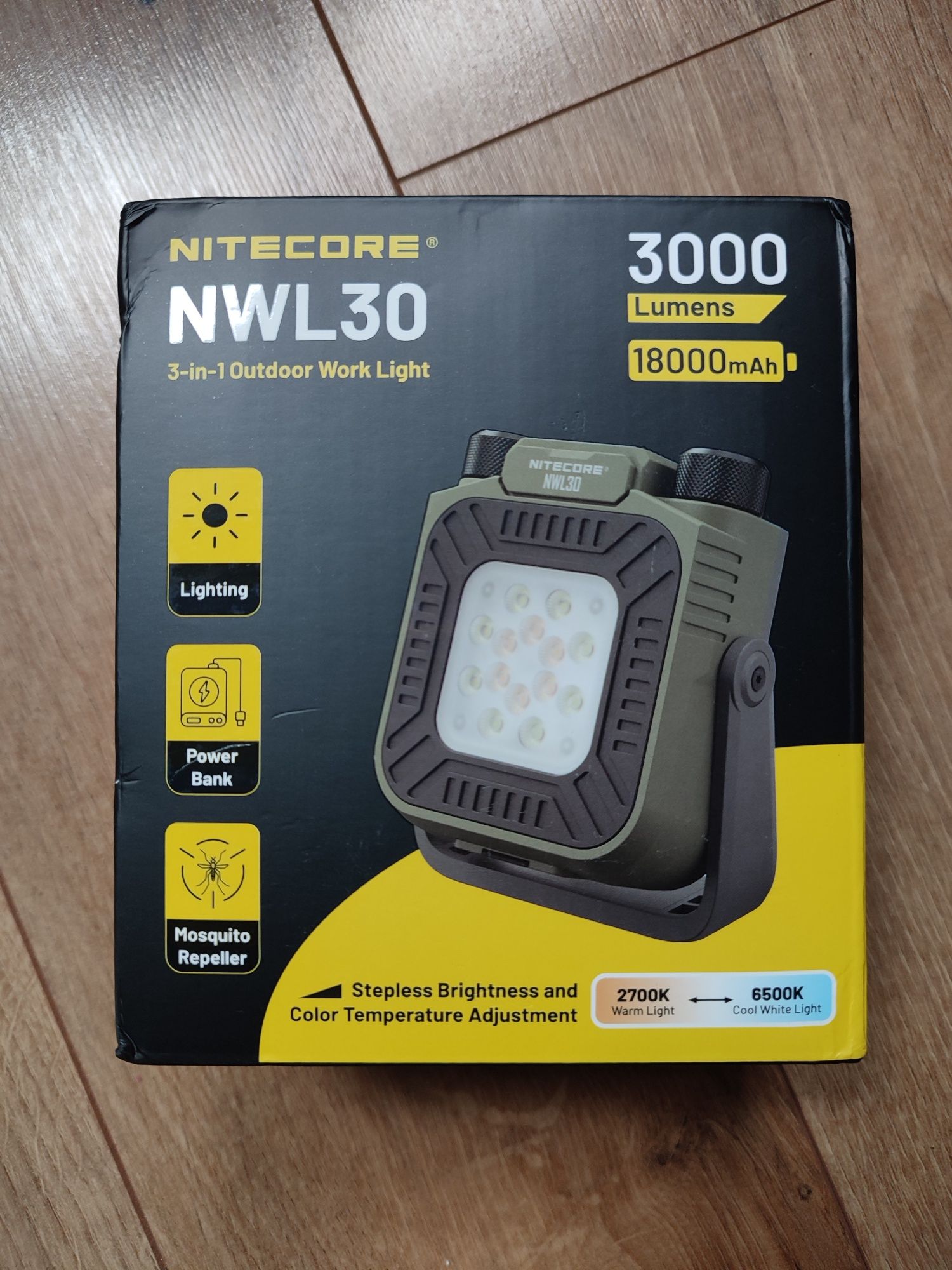 Антимоскітний ліхтар, Power Bank Nitecore NWL30 з магнітним кріпленням