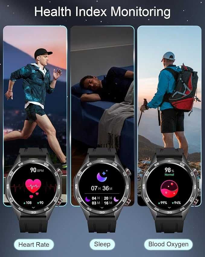 MEGALITH Inteligentne zegarki dla mężczyzn ‎Smart Watch i118