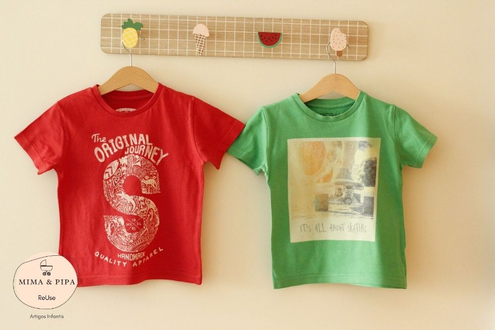 Lote de 9 tshirts 18/24 meses