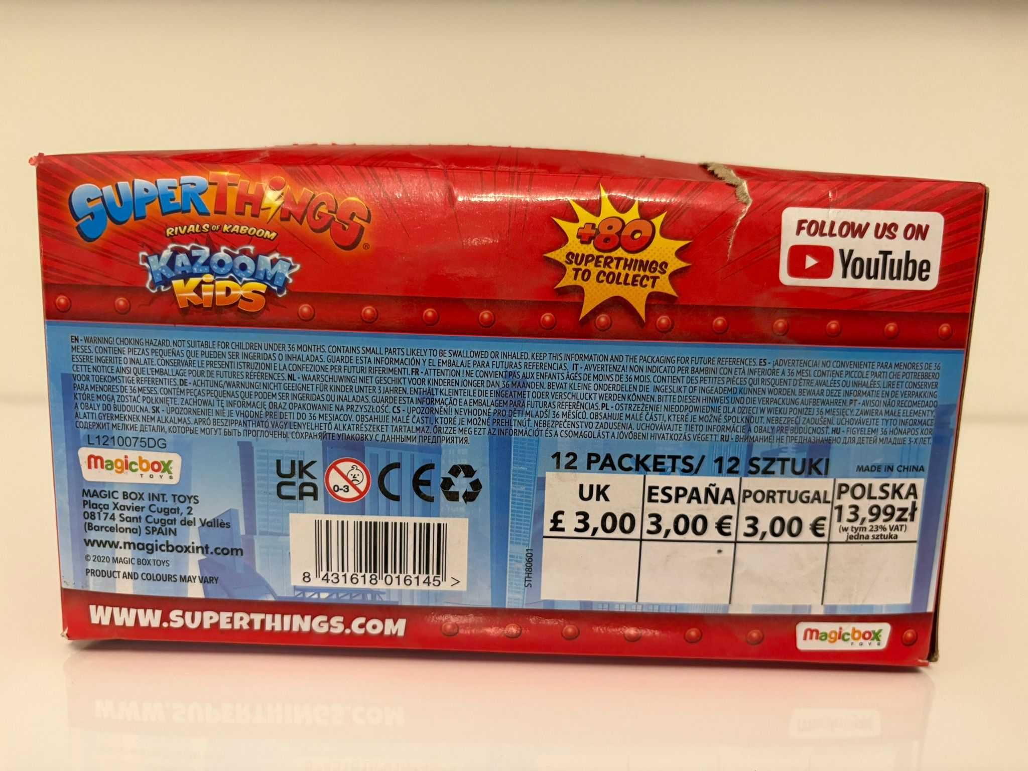 Superthings Kazoom Kids box 12 pudełko kolekcja