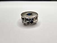 Srebrny charms do bransoletki Pandora Srebro 925 klips niebieski