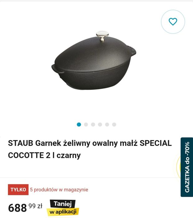 Garnek żeliwny owal