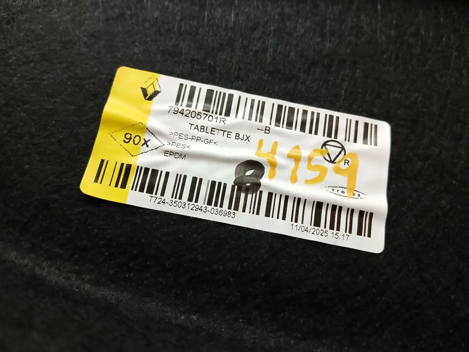 Chapeleira / tampo da mala DACIA Sandero III