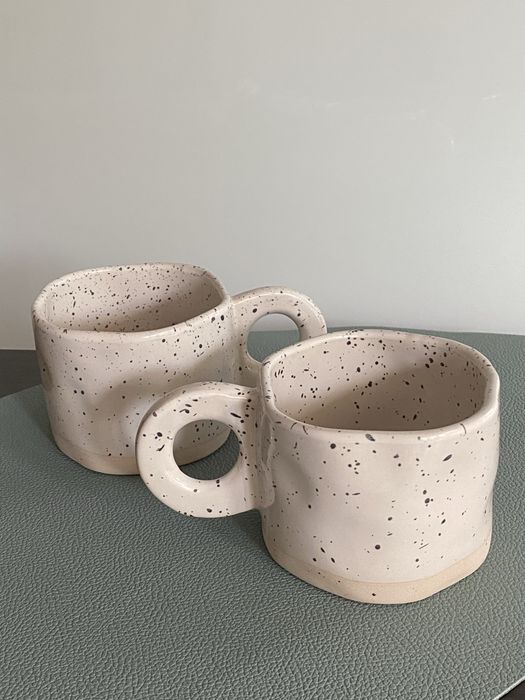 Zestaw Kubków ceramicznych (kremowe)