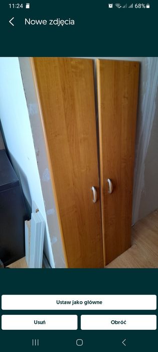 półki drzwi lustro