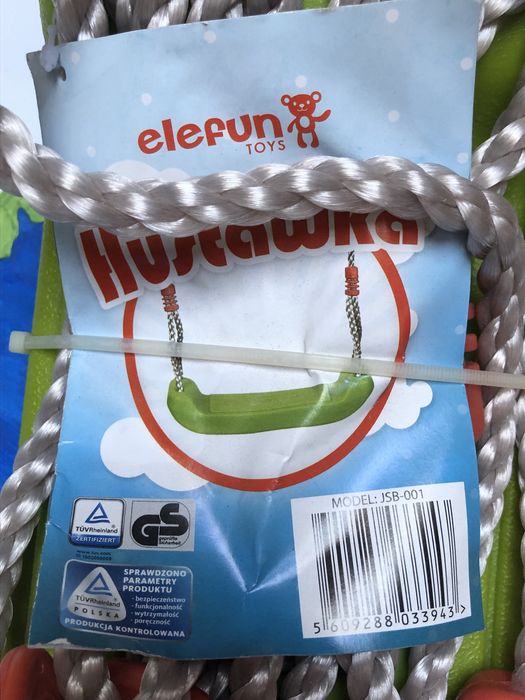 Huśtawka Elefun dla dzieci