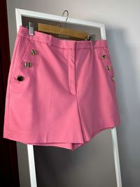 Шорти Zara зара жіночі в гарному рожевому кольорі  50% cotton