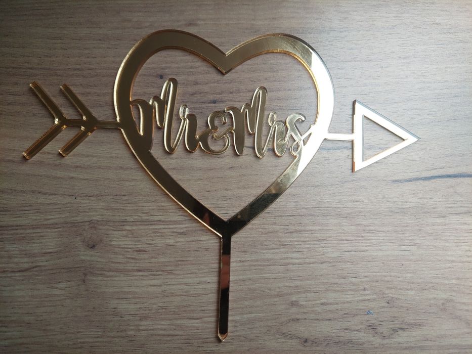 Topper na tort ślubny