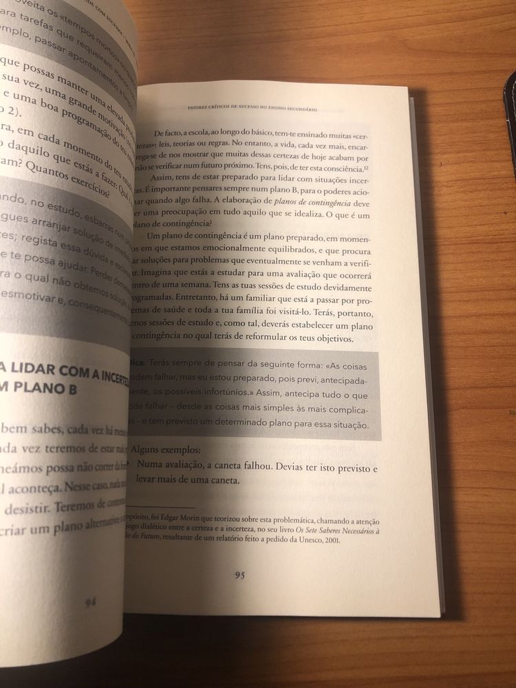 Livro - Do Secundário à Universidade com Sucesso