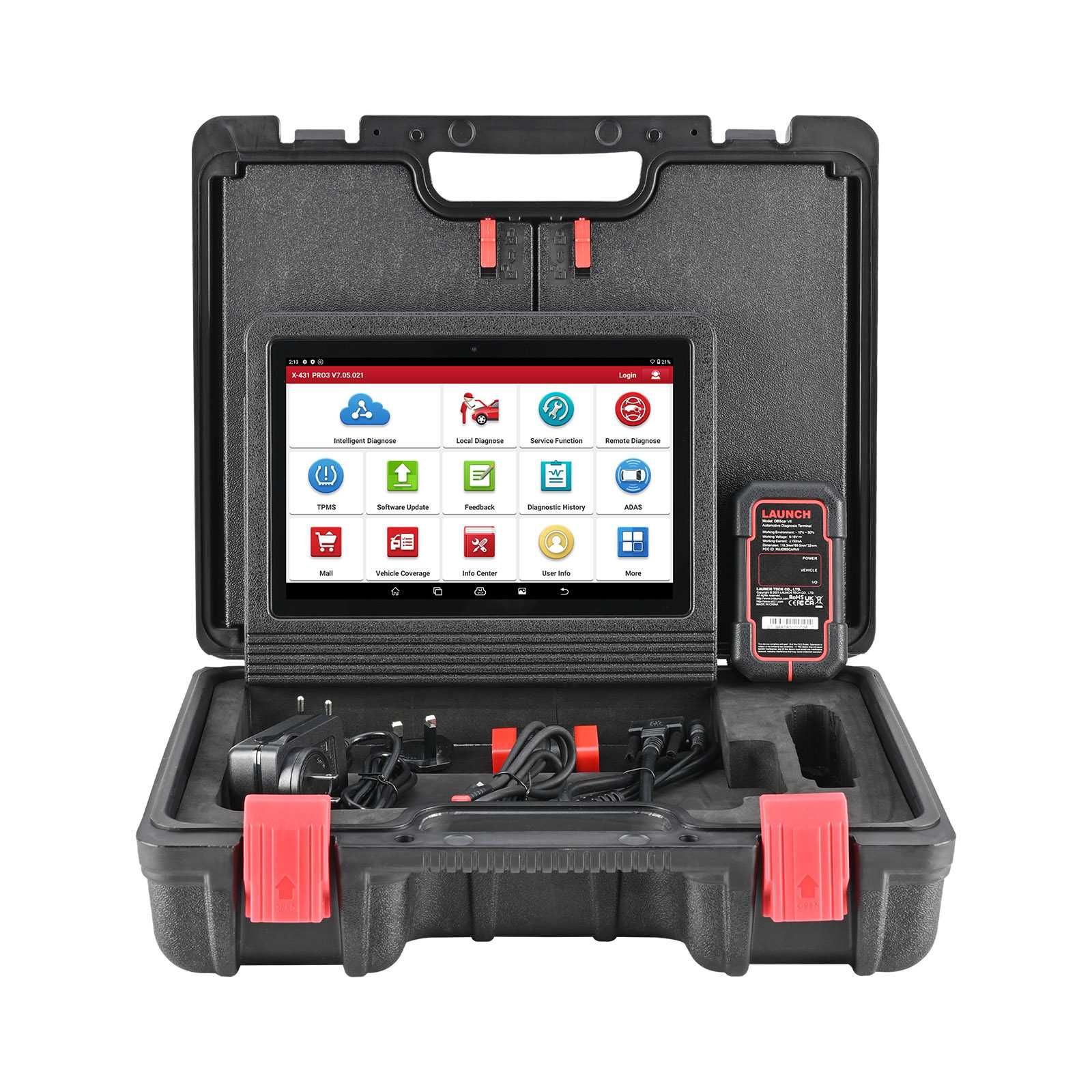 Máq. Diagnostico Launch X431 para Ligeiros e Pesados  Nova / garantia