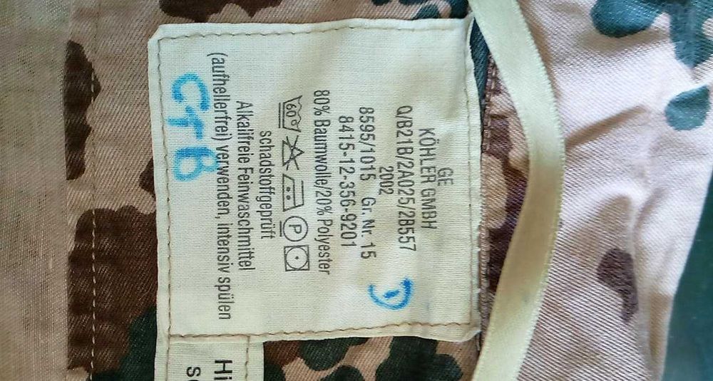 Bluza Pustynna Tropentarn/Desert Flecktarn Armia Niemcy GR.15 BD #5