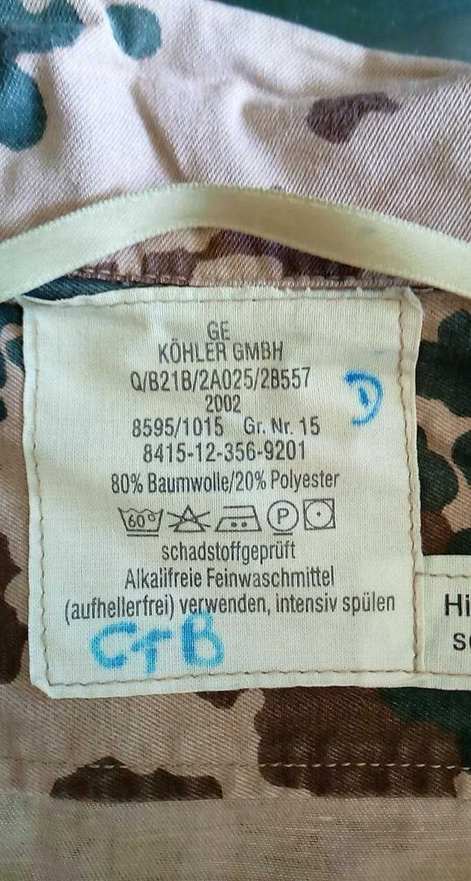 Bluza Pustynna Tropentarn/Desert Flecktarn Armia Niemcy GR.15 BD #5