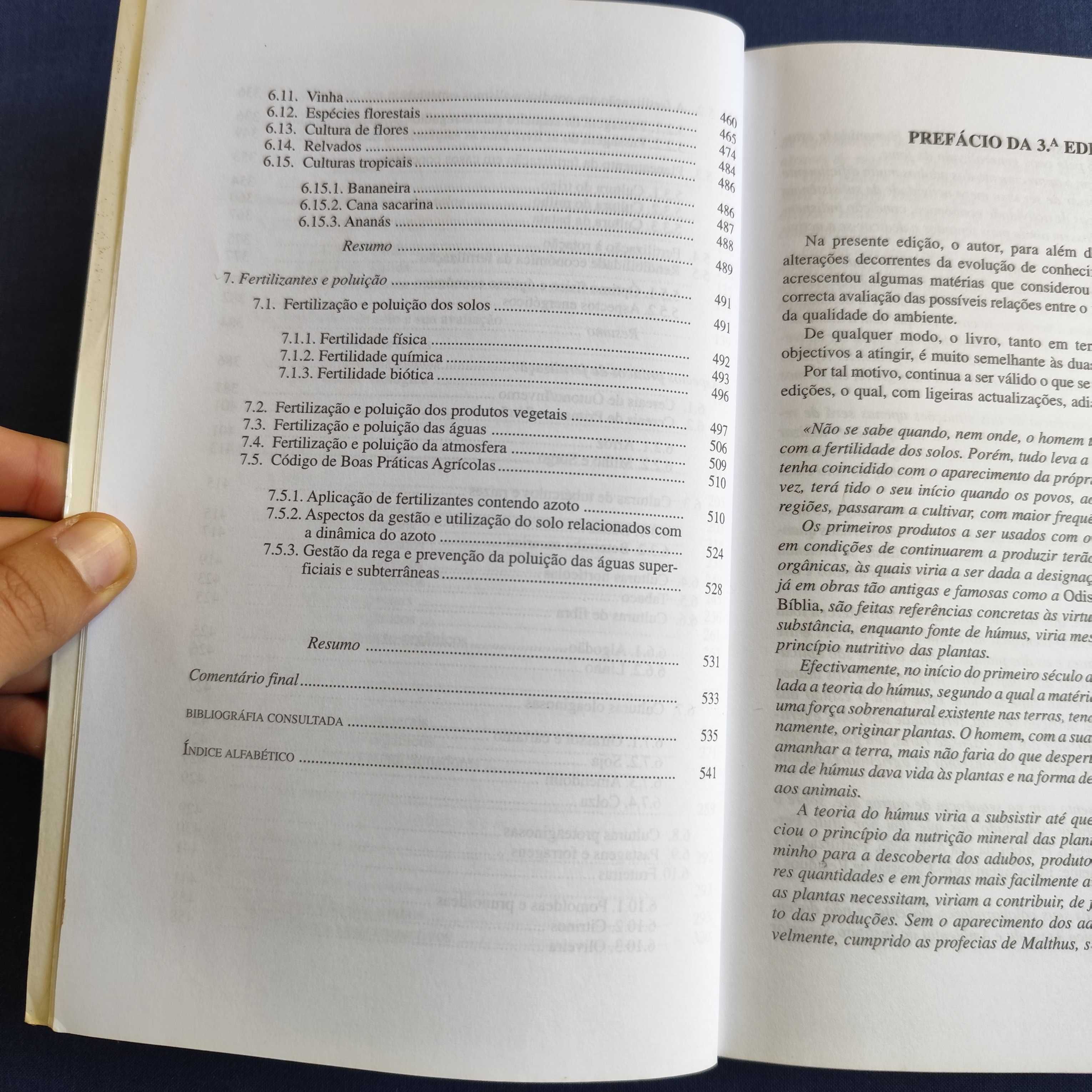 Fertilização - Fundamentos da Utilização dos Adubos e Correctivos