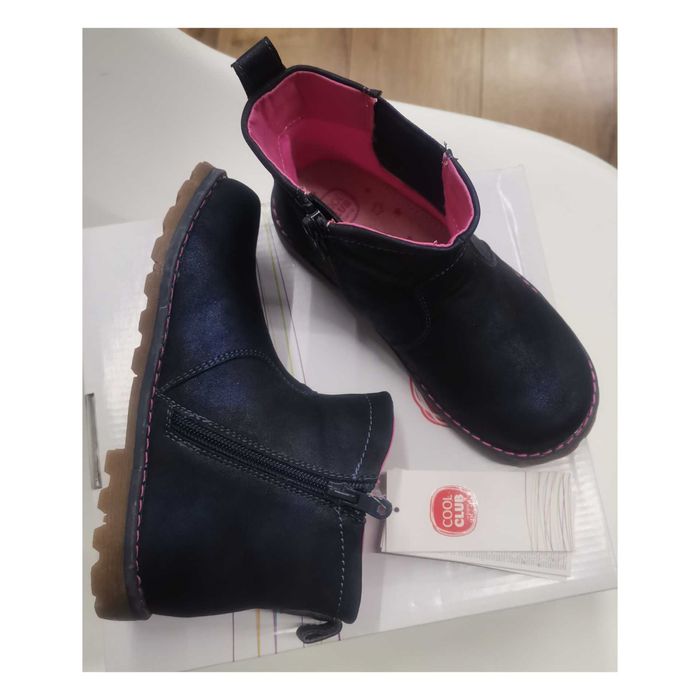 Smyk Nowe Botki 31 buty przejściowe granatowe botki Cool Club 31