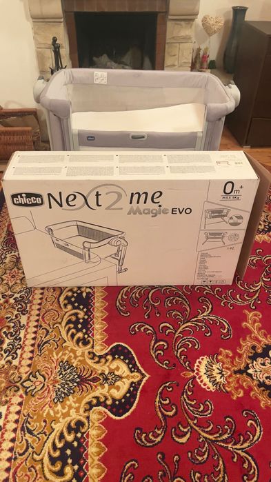 Chicco Next 2 Me Magic Evo + Mattress with Cover