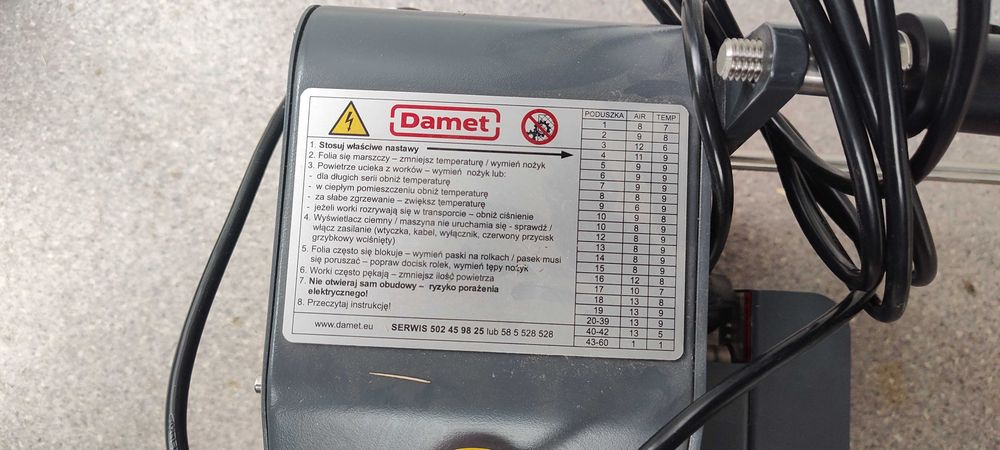 Maszyna Air3 do nadmuchiwania wypełnień paczek Syndyk sprzeda