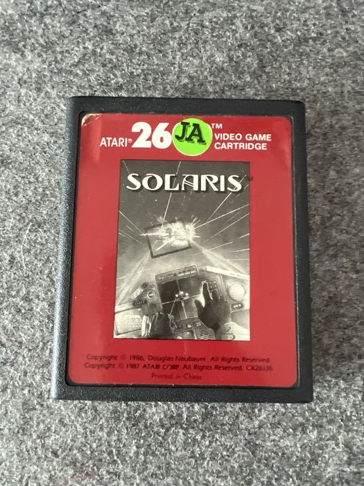#1523 Solaris Atari 2600 vcs gra dyskietka cartridge