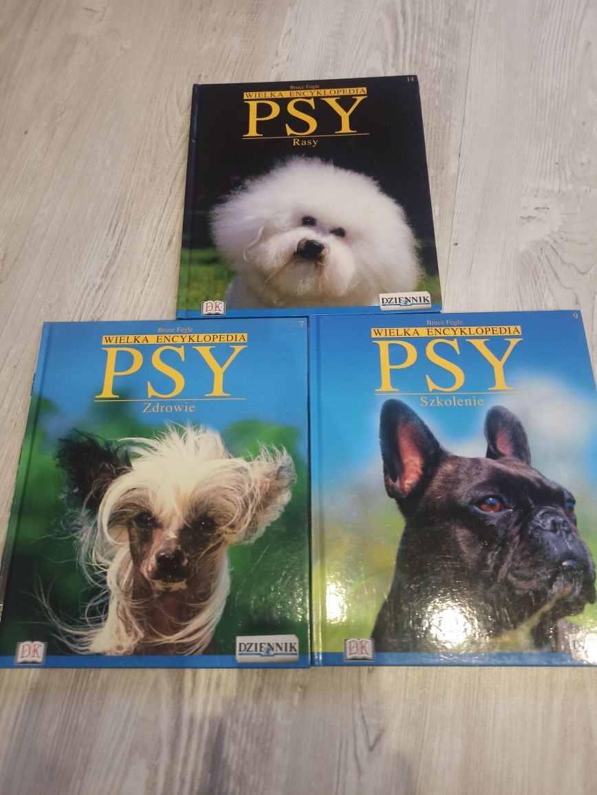 Wielka encyklopedia psy, rasy, 16 książek