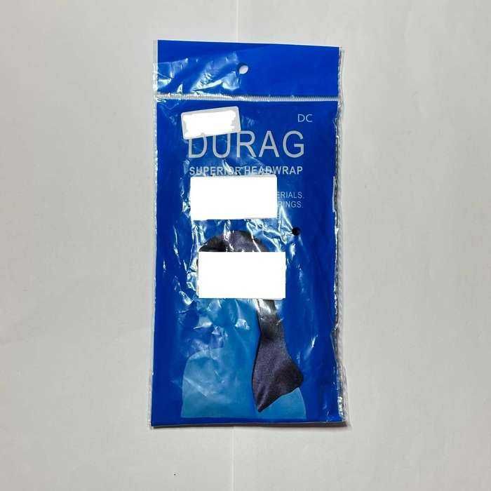 Durag ciemny niebieski navy chusta na głowę czapka gangster rap USA